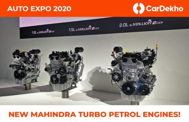 Mahindra揭示了XUV500，XUV300，Thar，Scorpio＆Marazzo的新型汽油发动机2020年