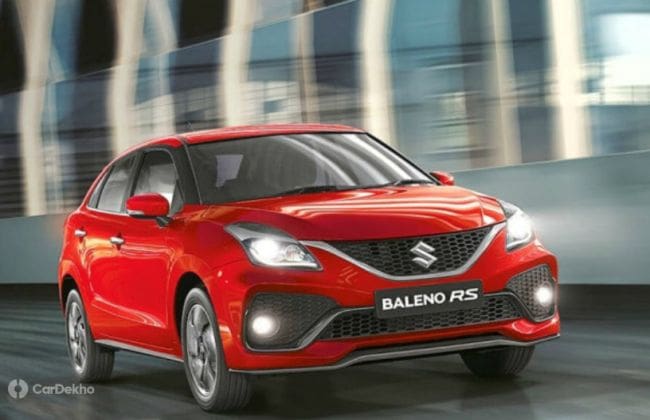 Maruti Suzuki在Baleno Rs上拉插头