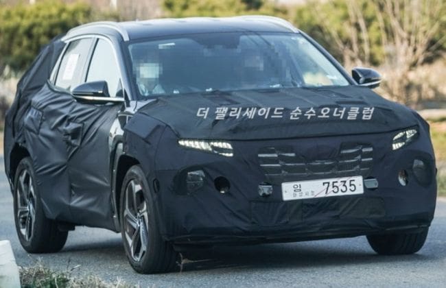 New-Gen Hyundai Tucson的泄露草图揭示了极简主义的内部