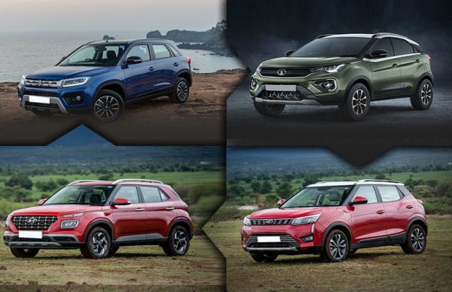 Maruti Vitara Brezza，福特Ecosport最易于使用的Sub-4M SUV在7月2020年