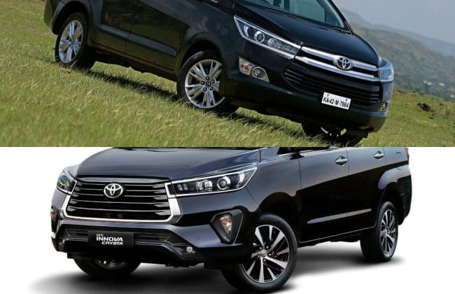 丰田Innova Crysa：旧与新vs