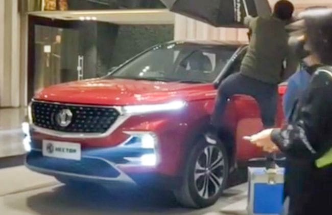 MG Hector Facelift发现没有任何伪装。即将推出？