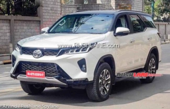 2021 Toyota Fortuner Legender在1月推出之前在印度发现