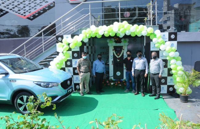 Mg Motor-Tata Power在Chennai建立了第一台快速EV充电站