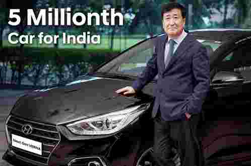现代在印度出售了500百万辆车