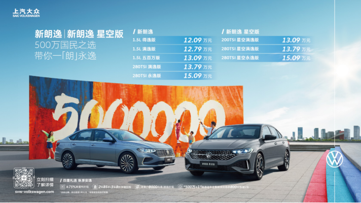 The all-new SAIC Volkswagen Lavida is officially listed, priced from 120,900 yuan