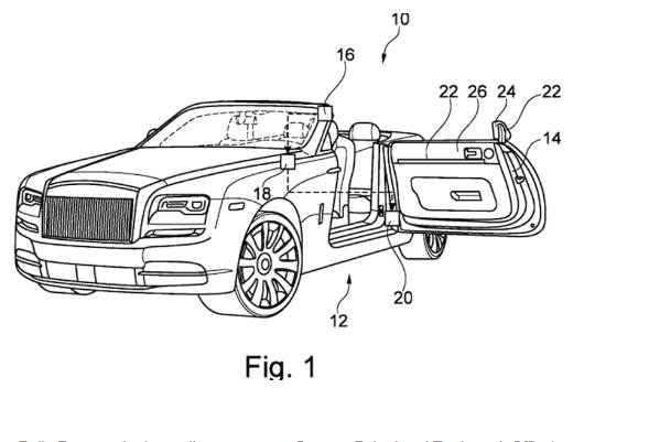 New Rolls-Royce patent: Ensuring safety outside the car can only open doors