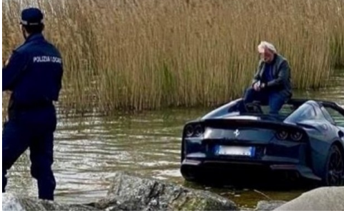 Ferrari owner accidentally drowns his supercar