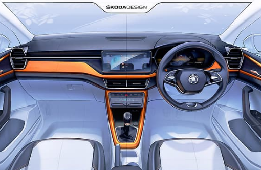 Skoda reveals the first interior details of the Skoda Kushaq