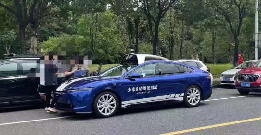 Xiaomi’s autonomous vehicle spotted on road