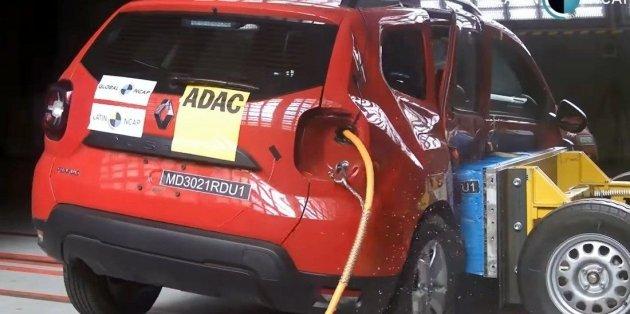 Crossover Renault Duster车型在NCAP碰撞测试中获得0颗星