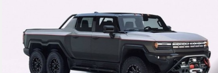 2022款悍马EV6x6渲染图看起来像比赛