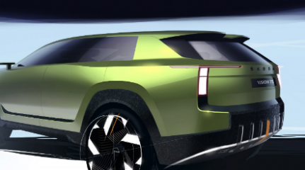 斯柯达的Vision7S概念车以现代立体设计取笑